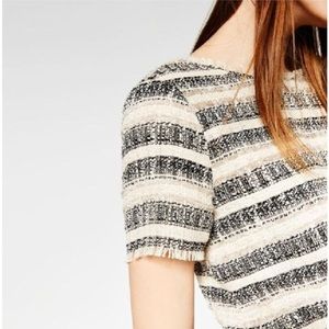 ZARA tweed fringe dress